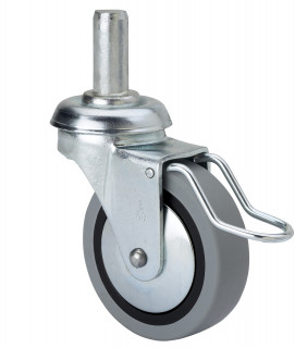 1-0503 RUEDA PGI 60MM CON FRENO GOMA INYECTADA