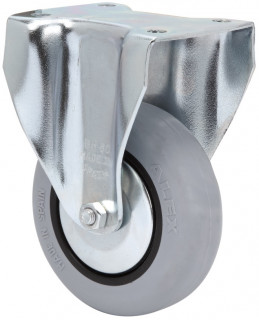 2-2460 RUEDA GOMA GRIS FIJA 100