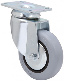 3-0004 RUEDA GOMA GRIS GIRATORIA 100