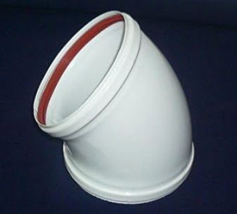 FIG 110 CODO 45º H-H 110MM ALUMINIO BLANCO - Imagen 2